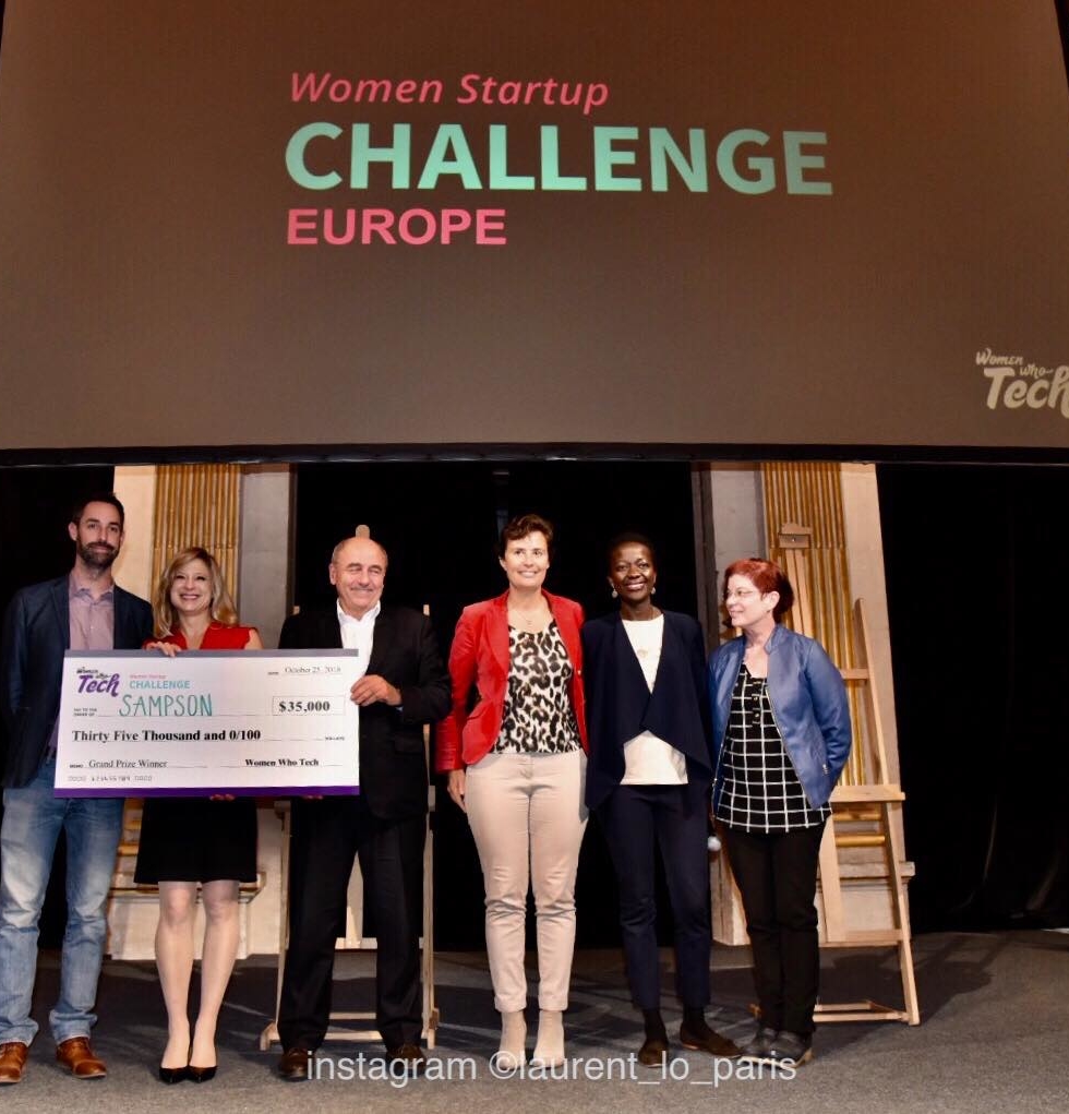Sampson Solutions Wins 2018 Women Startup Challenge Europe