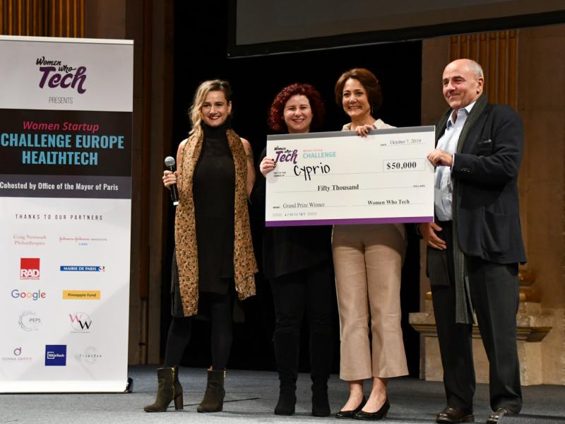Cyprio won the Women Startup Challenge Europe Healthtech