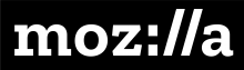 Mozilla logo in black and white